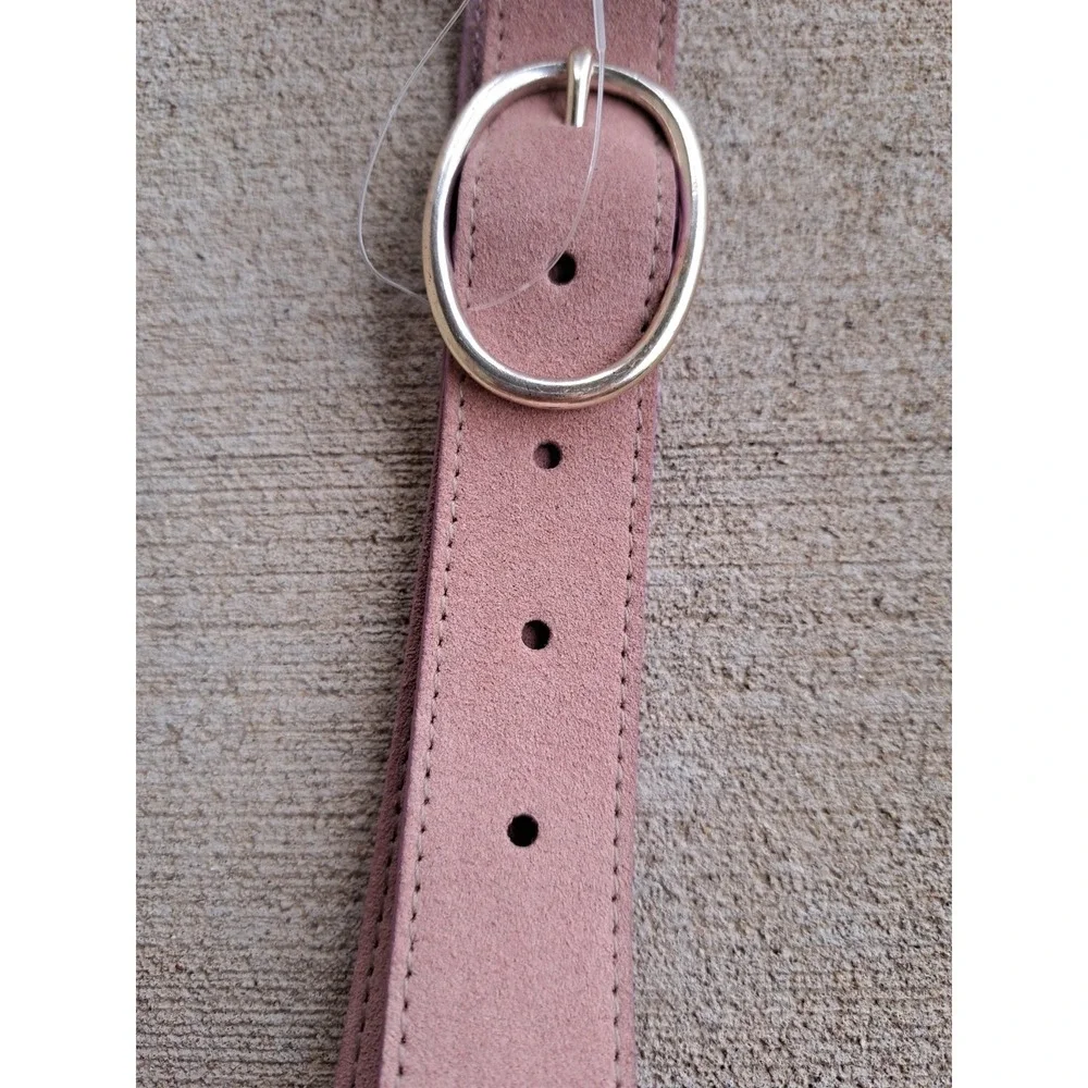 GAP Women's Suede Leather Light Pink  Belt  Large 44 Inches